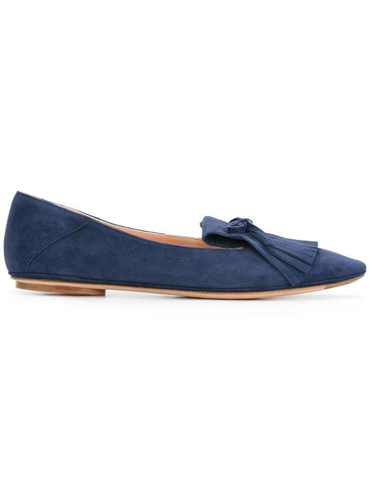 Unützer Fringed Slippers - Blue