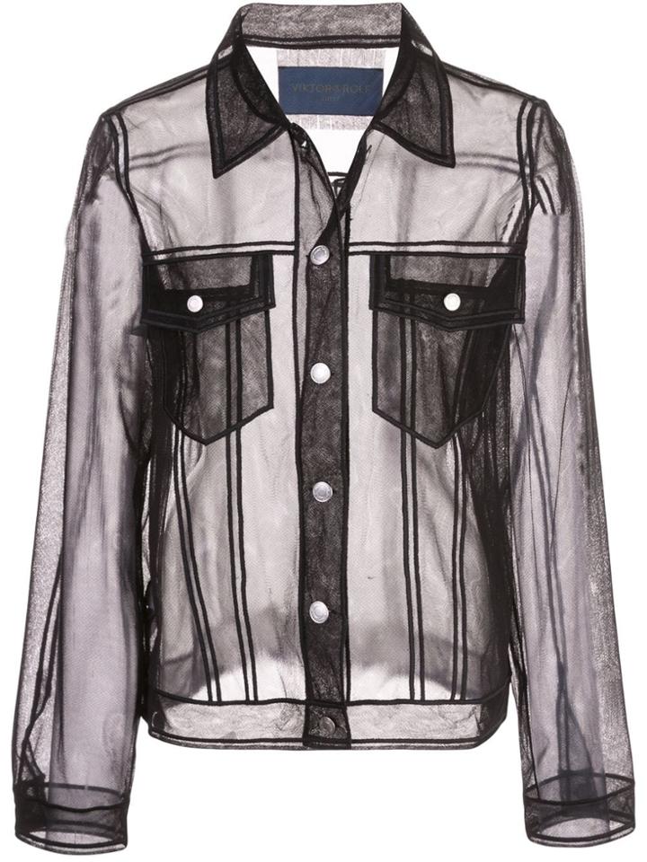 Viktor & Rolf Sheer Shirt Jacket - Black