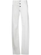 Paula Knorr Side Slit Trousers - White