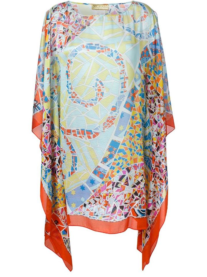 Emilio Pucci Stained Glass Print Kaftan Dress