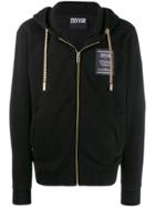 Versace Jeans Couture Chain-embellished Hooded Sweatshirt - Black
