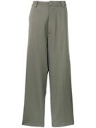 Erika Cavallini Wide Leg Trousers - Grey
