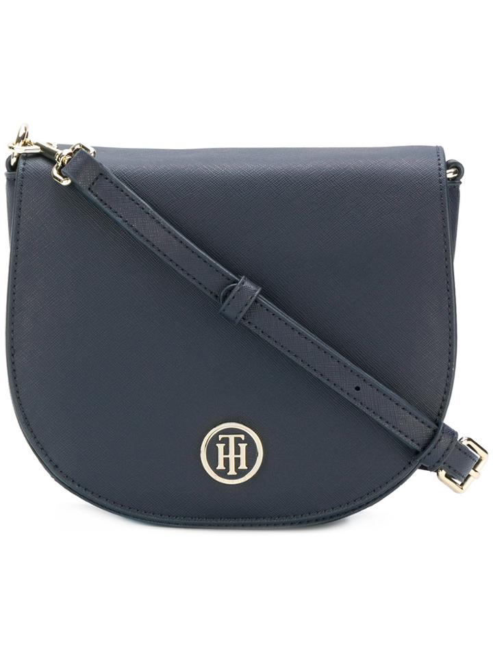 Tommy Hilfiger Logo Plaque Satchel - Blue