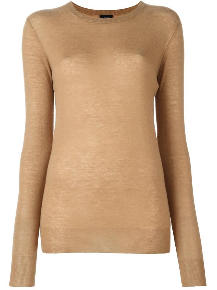 Joseph Elbow Patch Jumper, Women's, Size: Small, Nude/neutrals, Cashmere