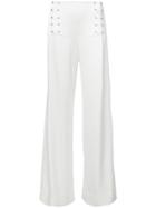 Derek Lam 10 Crosby Sailor Pant With Barbell Detail - White