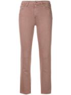 Ag Jeans The Isabelle Straight Cropped Jeans - Pink
