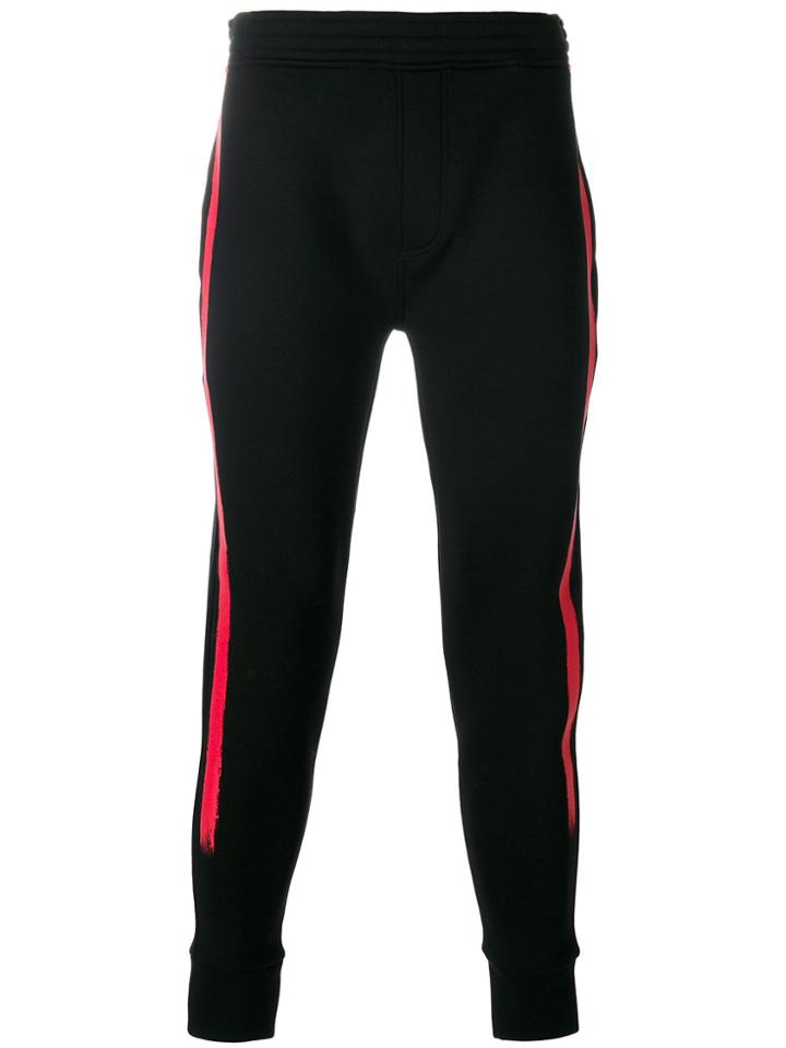 Neil Barrett Brush Stroke Track Pants - Black
