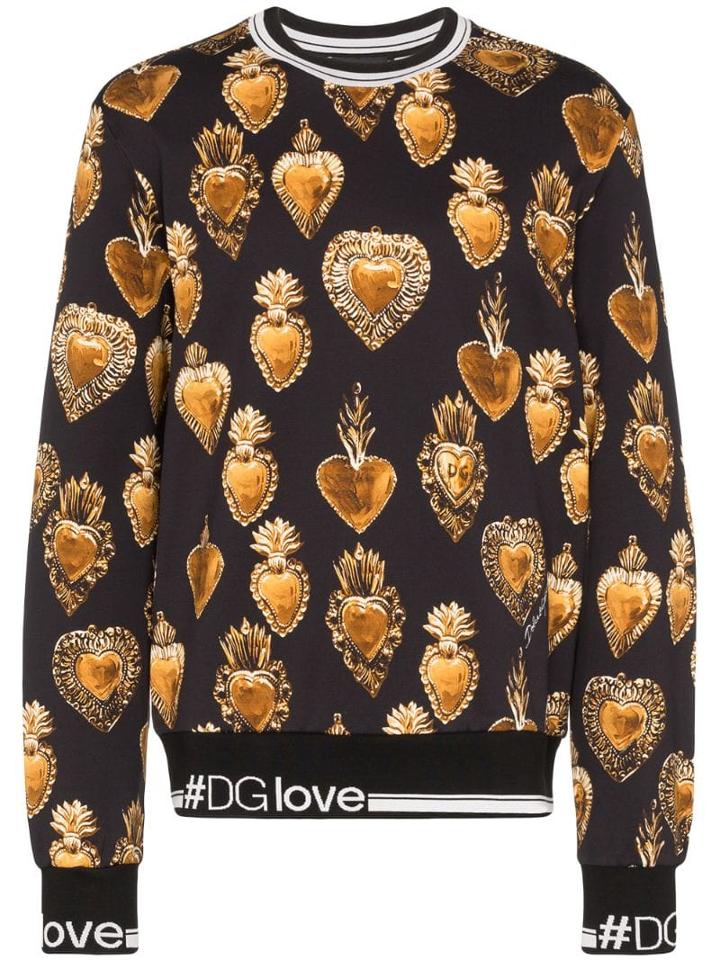 Dolce & Gabbana Sacred Heart Print Sweatshirt - Hngg7 Multicoloured