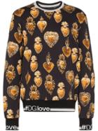 Dolce & Gabbana Sacred Heart Print Sweatshirt - Hngg7 Multicoloured