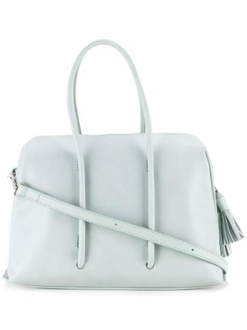 Potior Rectangle Tote Bag, Women's, Green, Calf Leather