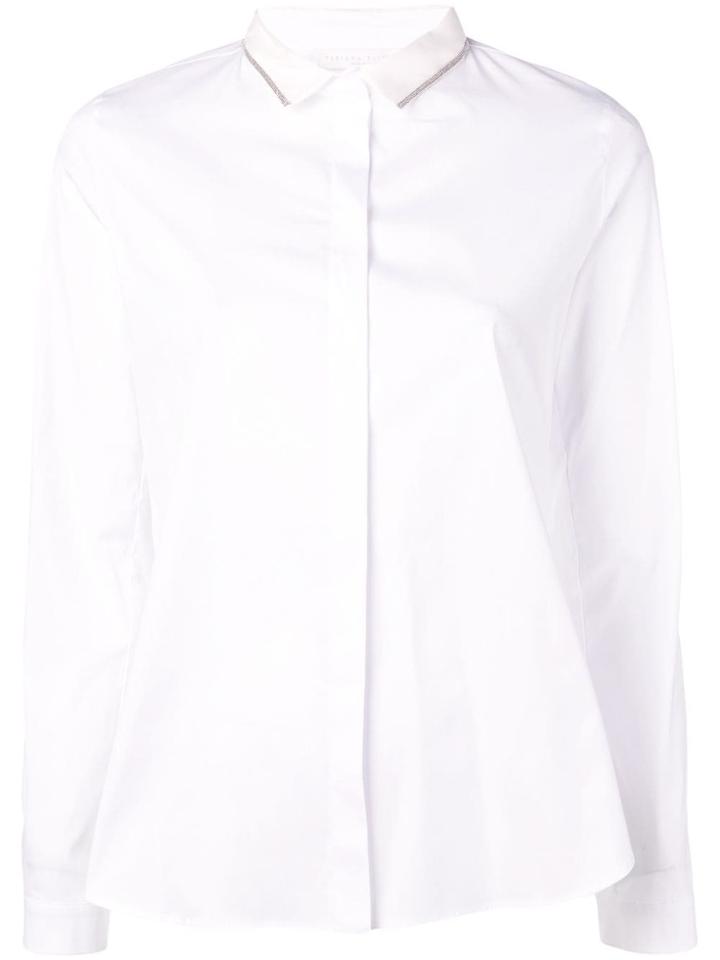 Fabiana Filippi Long-sleeve Fitted Shirt - White