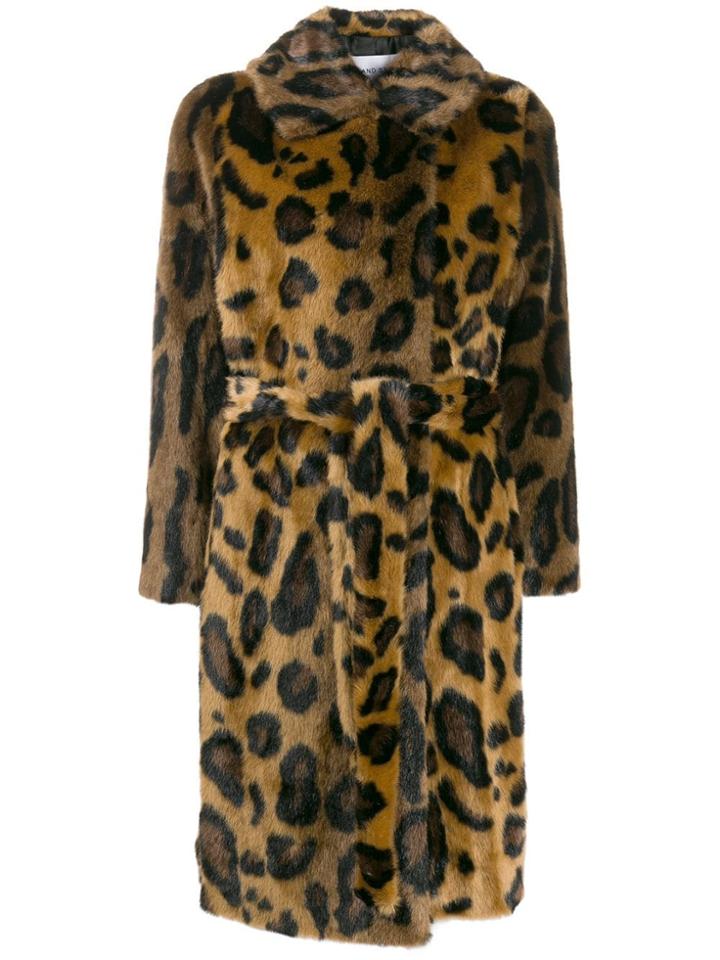 Stand Studio Leopard Print Coat - Brown