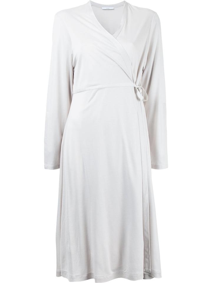 Astraet - Wrap Dress - Women - Cupro - One Size, White, Cupro