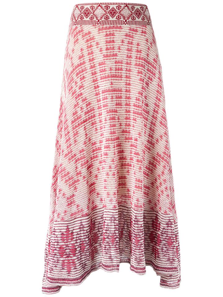 Cecilia Prado Knit Midi Skirt - Red
