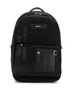 Michael Kors Leather Trim Backpack - Black
