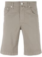 Jacob Cohen Classic Chino Shorts, Men's, Size: 33, Green, Cotton/spandex/elastane