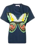 See By Chloé Butterfly T-shirt - Blue
