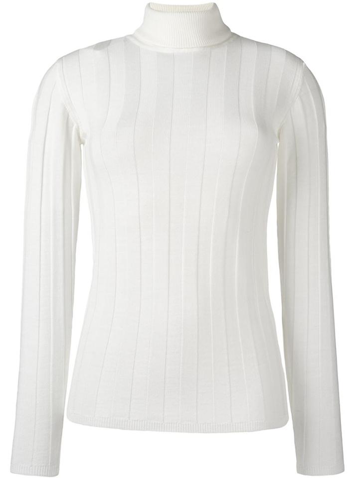 Lala Berlin High Neck Jumper, Women's, Size: Large, White, Wool