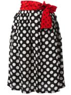 Diesel Polka Dots A-line Skirt, Women's, Size: 25, Black, Rayon