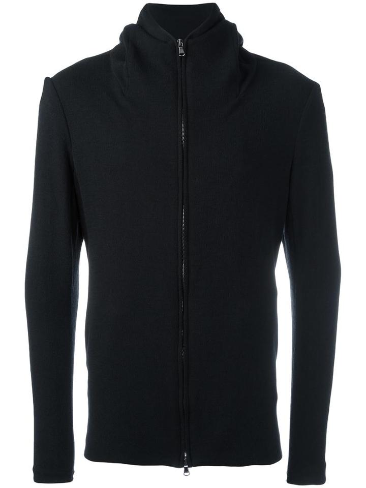 Forme D'expression Zipped Hoodie, Men's, Size: Large, Black, Viscose/wool