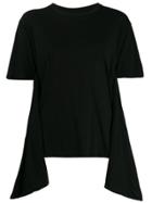 Unravel Project Asymmetric Detail T-shirt - Black