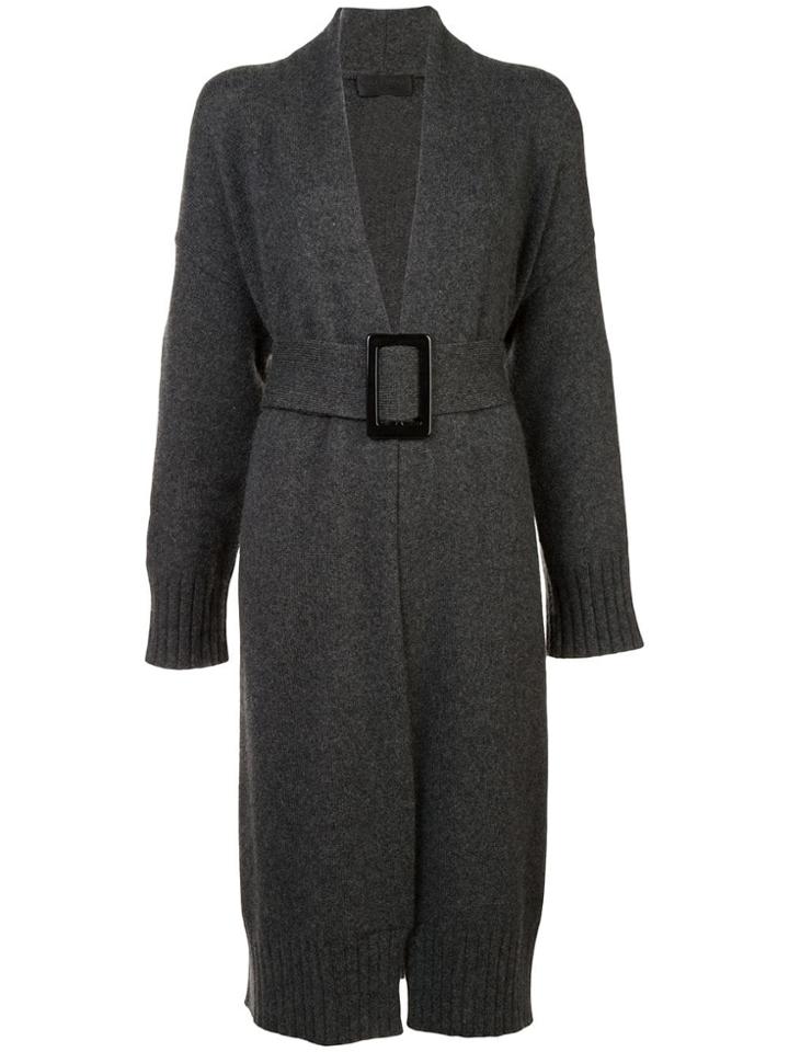 Nili Lotan Belted Cardigan - Grey