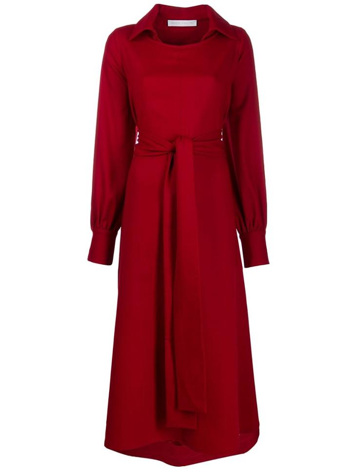 Société Anonyme Belted Maxi Dress - Red