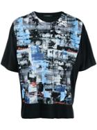 Taakk - Paint Print T-shirt - Men - Cotton - 2, Black, Cotton