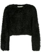 Comme Des Garçons Vintage Cropped Long-sleeve Sweater - Black