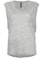 Nobody Denim Linen Tank Ashen - Grey