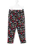 Monnalisa - Floral Print Skinny Trousers - Kids - Cotton/polyester - 4 Yrs, Blue
