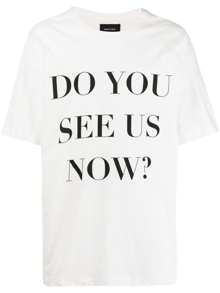 Botter Slogan Print T-shirt - White