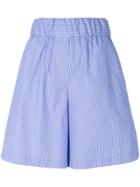 Alberto Biani Striped Shorts - Blue
