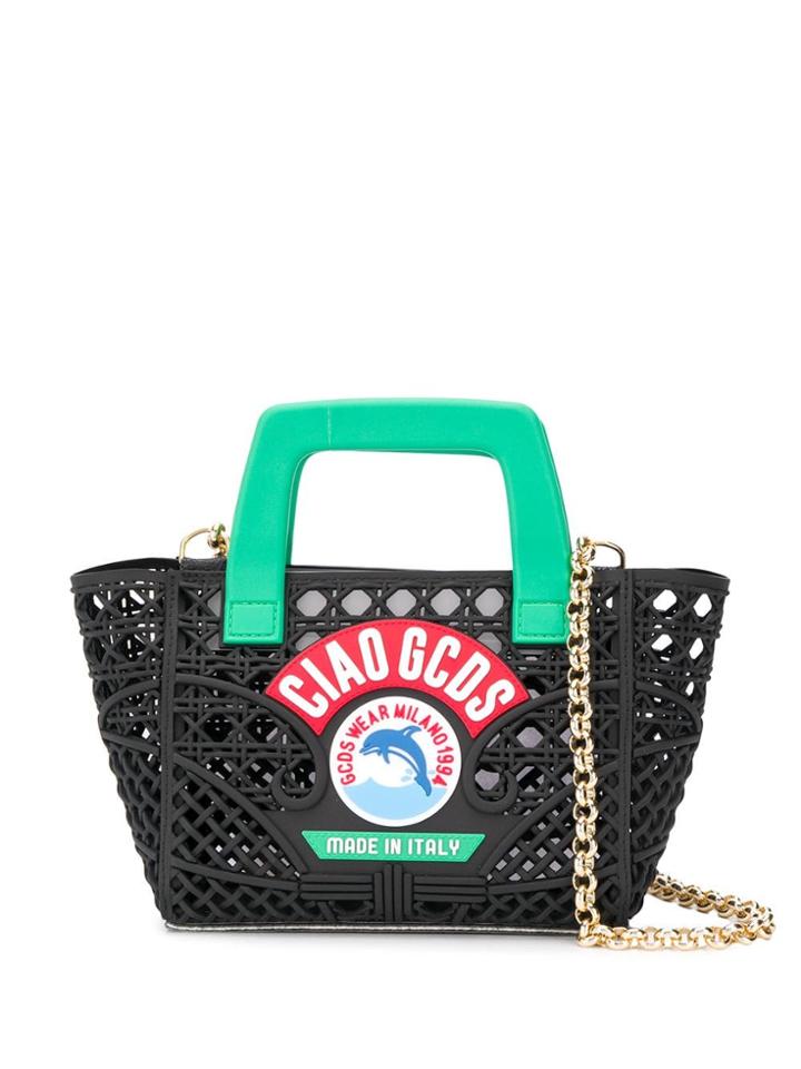 Gcds Woven Mini Bag - Black