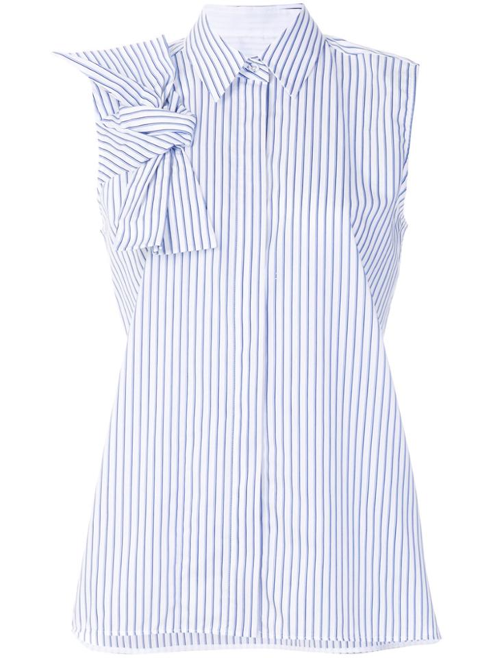 Victoria Victoria Beckham Sleeveless Striped Shirt - White