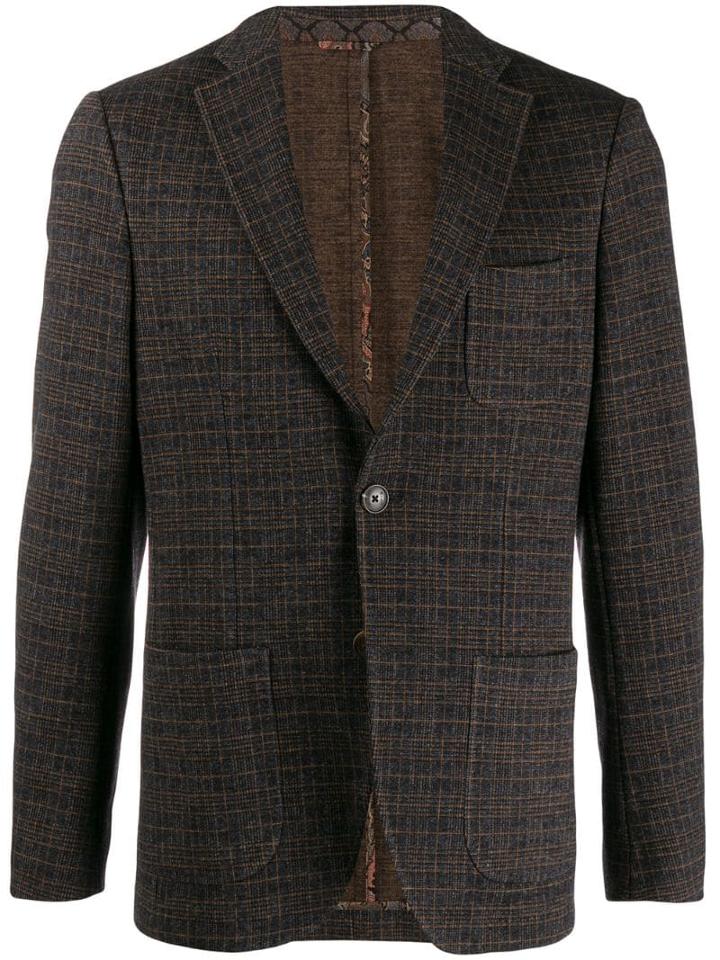 Etro Slim Jersey Jacket - Grey