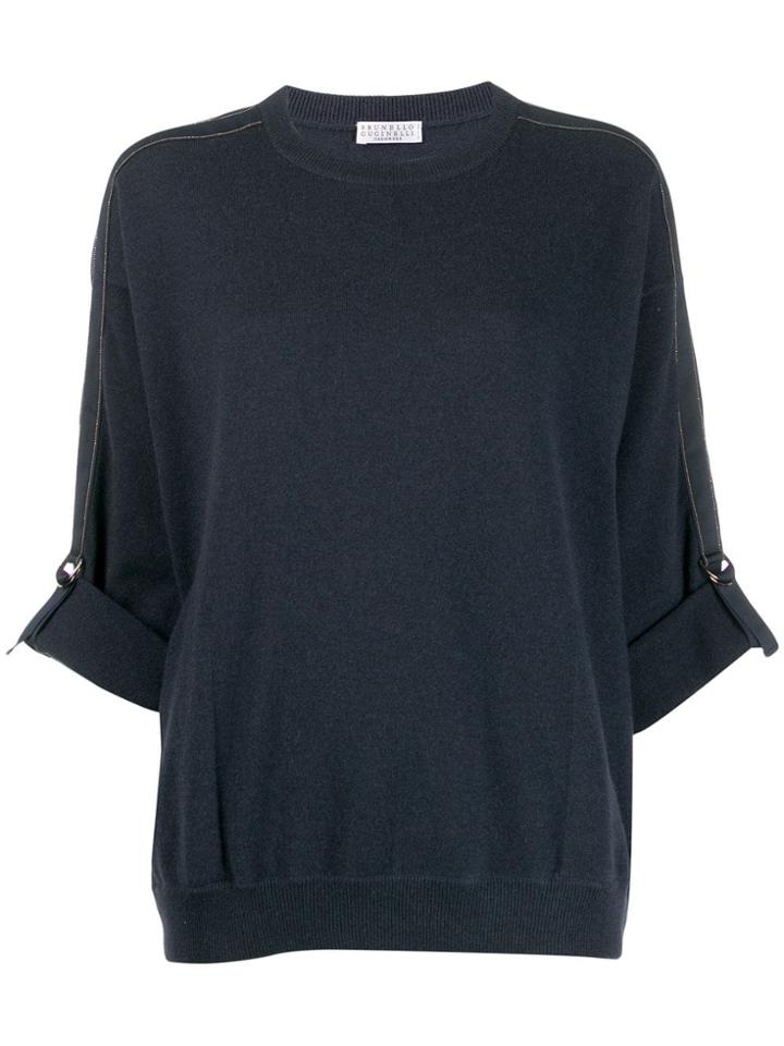 Brunello Cucinelli Cashmere Sweatshirt - Blue
