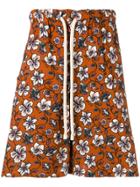 Loewe Floral Print Bermudas - Orange