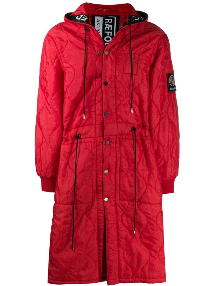 Raeburn Quilted Parka Coat - Red