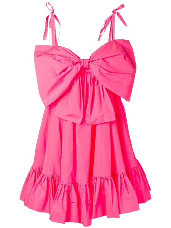 Msgm Flared Mini Dress - Pink
