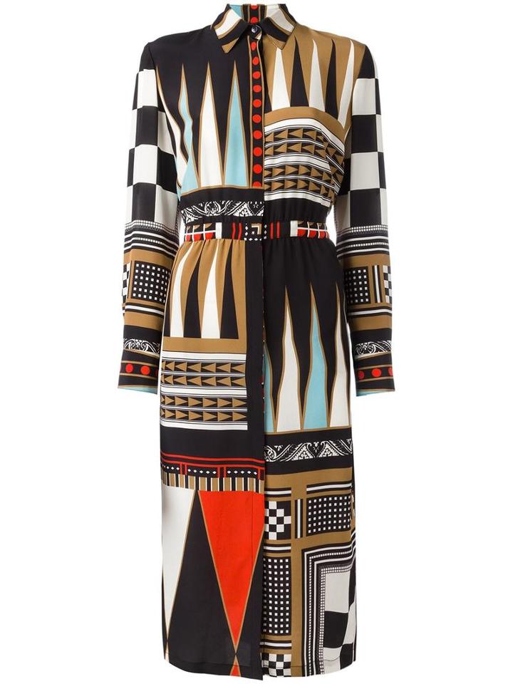 Etro Geometric Print Shirt Dress, Women's, Size: 40, Silk