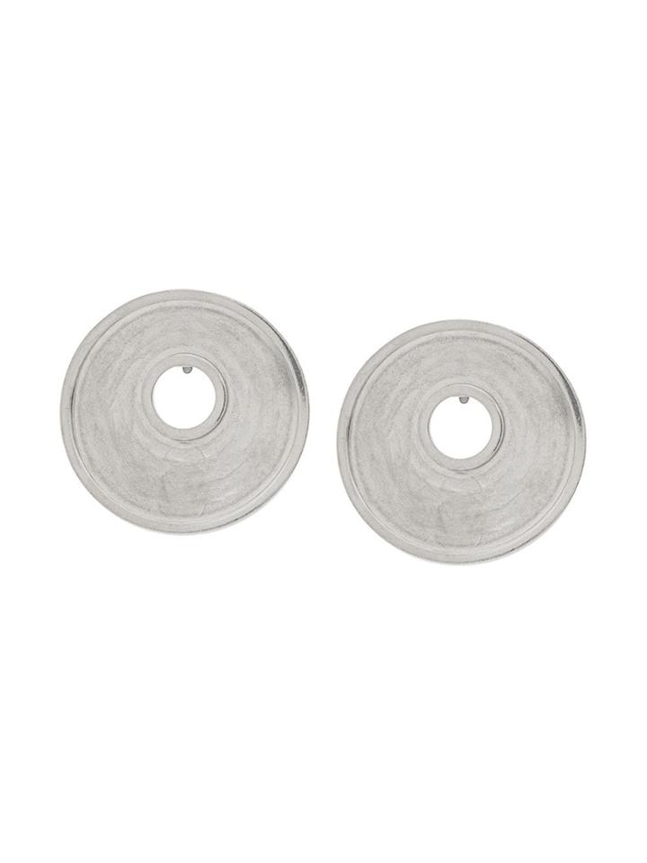Marni Monile Bag Inspired Earrings - Silver