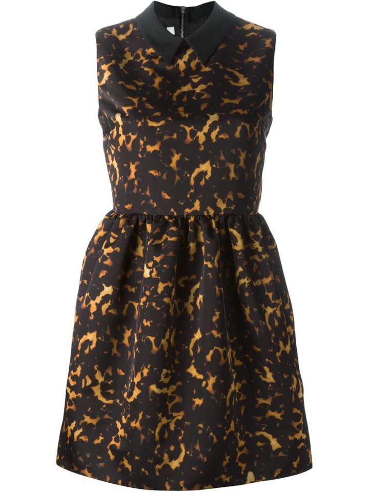 Mcq Alexander Mcqueen Tortoiseshell Print Party Dress