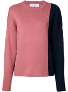 Le Ciel Bleu Colour Block Jumper, Women's, Size: 36, Pink/purple, Acrylic/wool