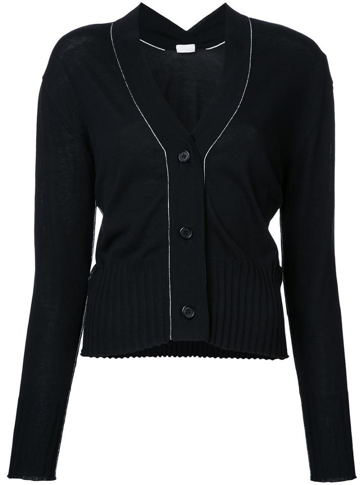 Rito V Neck Cardigan, Women's, Size: 38, Black, Silk/cotton
