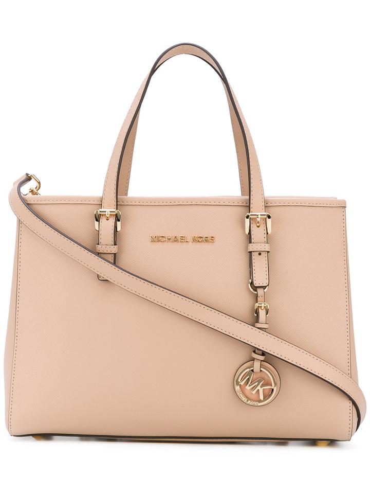 Michael Michael Kors - Jet Set Travel Tote - Women - Leather - One Size, Nude/neutrals, Leather