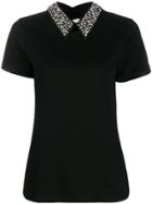 Blumarine Detachable Collar T-shirt - Black