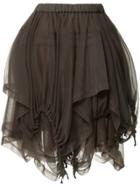 Comme Des Garçons Vintage Ruffle Mini Skirt - Green