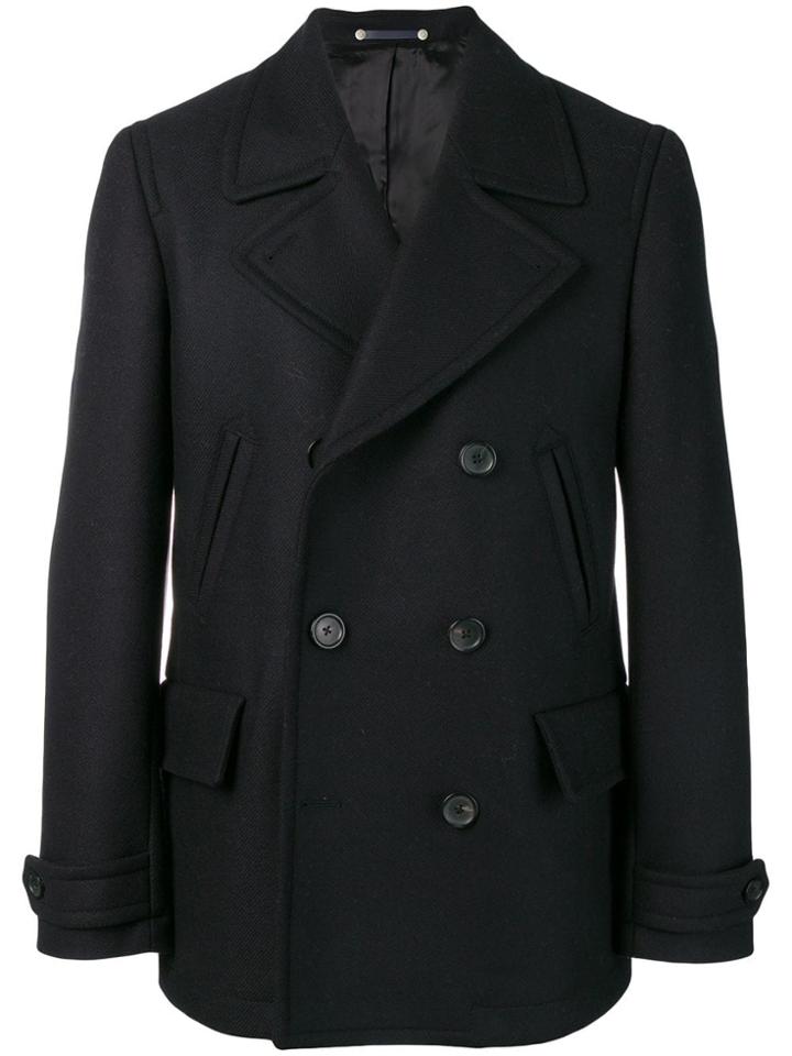 Ps By Paul Smith Classic Pea Coat - Blue