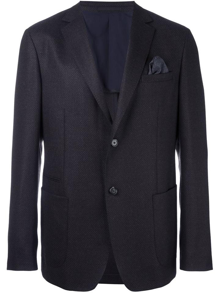 Z Zegna Woven Formal Blazer, Men's, Size: 48, Brown, Cotton/cupro/wool